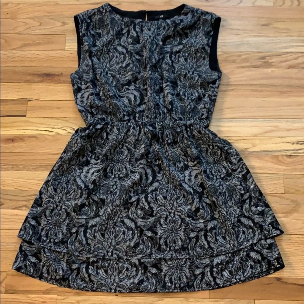 H&M Printed Elastic Waist Sleeveless Dress